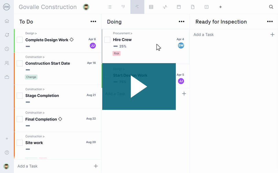 ProjectManager Software Screenshot