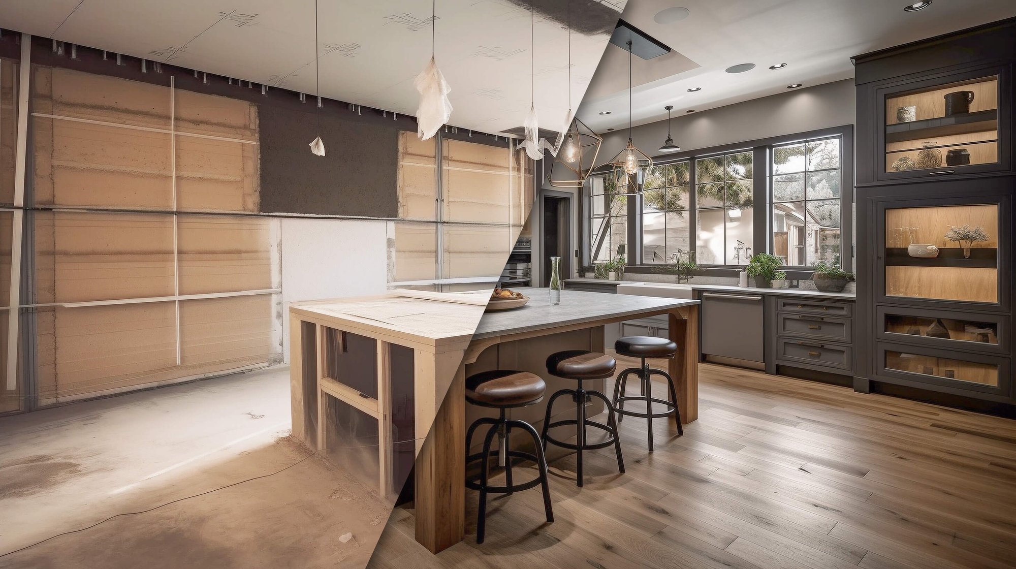 Before & After Custom Kitchen Design